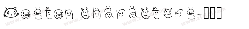 Boston characters字体转换